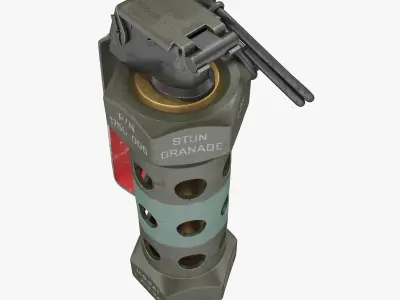 Grenade M84 3D model 3D model