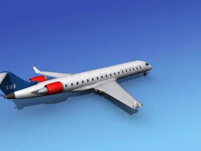 Bombardier CRJ700 SAS 3D model