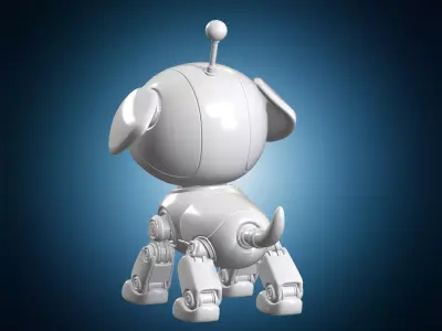 Cute Robot Dog 3D print model