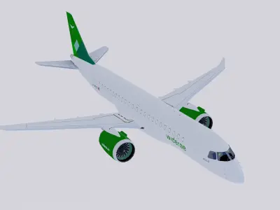 Embraer E-190 E-2 Wideroe 3D model