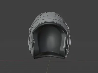 Sci-fi Helmet Concept Project Free 3D model
