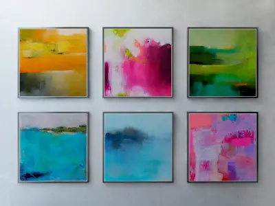 The collection of paintings abstract part 2 3D model