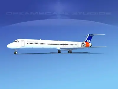 McDonnell Douglas MD83 SAS1 3D model