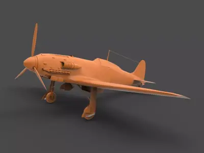 Macchi C205 Veltro 3D print model