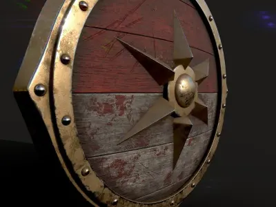  Medieval Shield 3D model