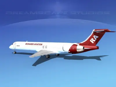 McDonnell Douglas MD-87 Richards Aviation 3D model