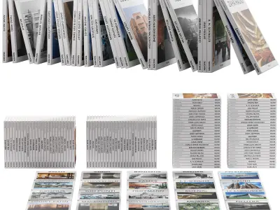 047 Decorative books set 06 Basic Art Series PART 01 3D model