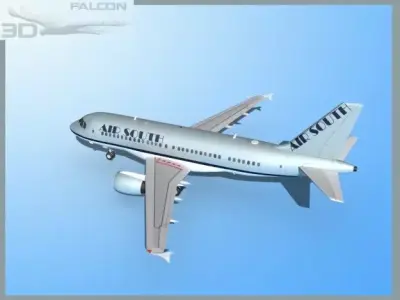 Falcon3D A319 Air South 3D model