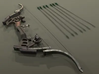 Oneida Kestrel - bow and arrow 3D model