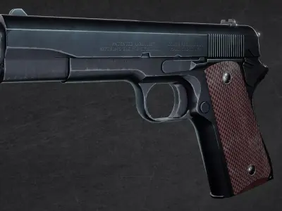 game ready colt 1911 Low-poly 3D model