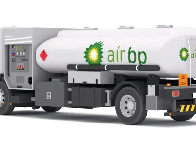 Fueler Aircraft BP Low-poly 3D model