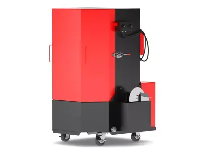 Garage Floor Standing Parts Washer 3D model