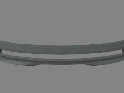 Rear Bumper Custom 01 Low-poly 3D model