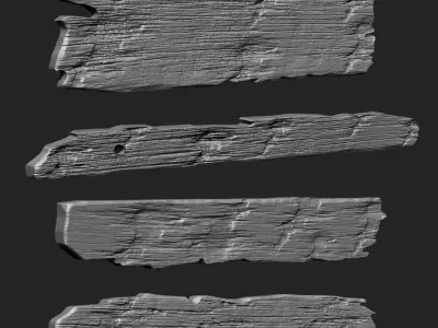 Wooden Plank IMM Brush Pack 30 in One Vol4 3D model