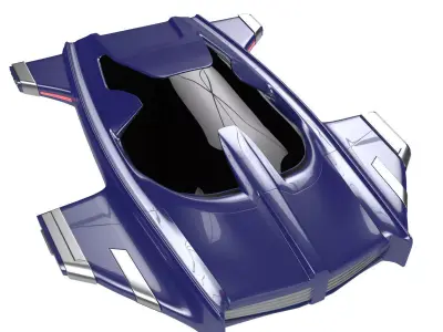 Hover car H3 3D model