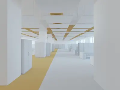 Office space 2 Low-poly 3D model