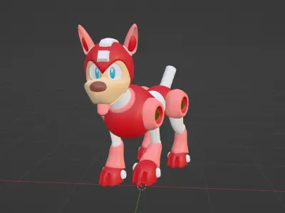 Rush - Megaman 3D model