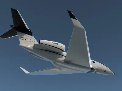 Gulfstream G400 Flight 3D model