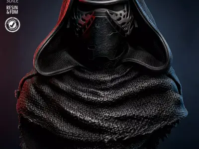 STAR WARS Kylo Ren Bust 3D print model
