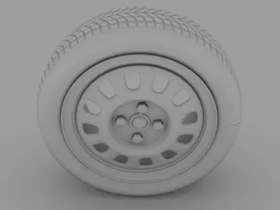 VW Golf Wheel 3D model