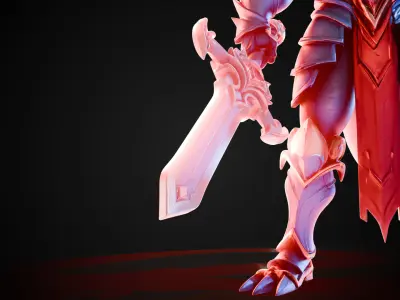 Stylized Sword - Dragonsoul Edge Radiantfang - Game Ready 3D model