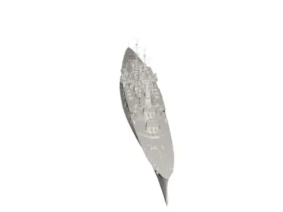 Military ship 3D model