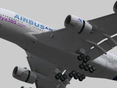 Airbus A380 Plus 2017 Home livery Low-poly 3D model