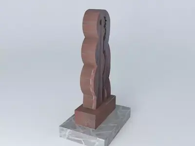 Sculpture welded Lovers Free 3D model