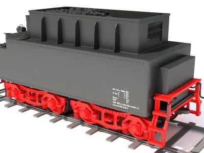 Tender Coal Car 3D model