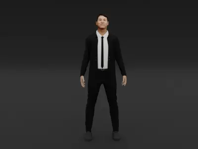 jet li Low-poly 3D model