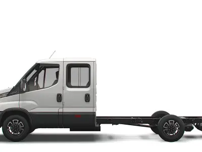 Iveco Daily Crew Cab L4 Chassis 2022 3D model