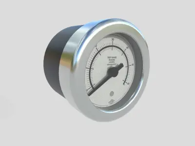 Pressure Gauge M1 Low-poly 3D model