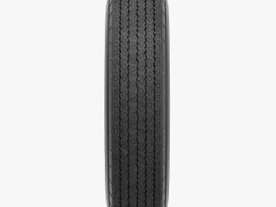 Steel Wheel Tire American Classic 3D model