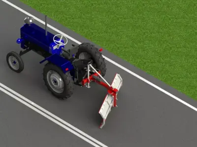 WG 1015 - Rear mounted blade 3D model