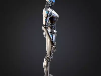 Robot character 3D model shop