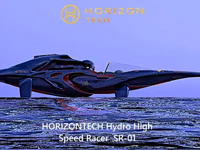 Horizon Tech Hydro High Speed Racer SR 01 Low-poly 3D model
