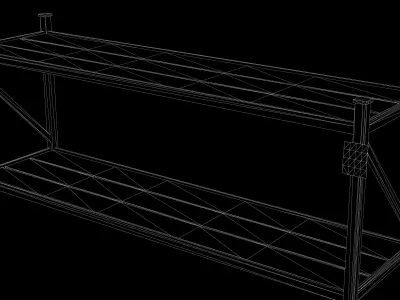 Warehouse Storage Rack - Game ready props Free low-poly 3D model