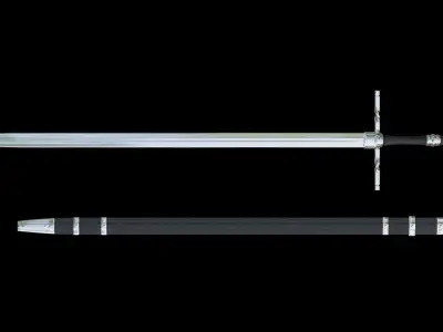 PBR Sword medieval 3D model