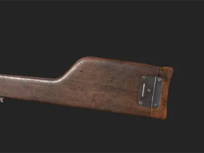 Mauser C96 Low-poly 3D model