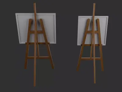 Easel Stand MAYA and Blender Free low-poly 3D model