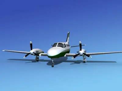 Cessna 425 Conquest I V09 3D model