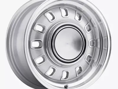 Legendary Wheel Co GT8 Wheel Silver 3D model