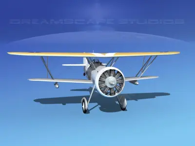 Curtiss F-11-C2 Goshawk V04 3D model