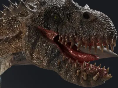 Dinosaur Wyvern Rex Model Low-poly 3D model