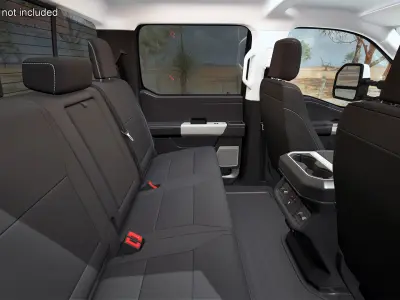 Regular Cab 2023 Ford Super Duty F-550 Bare Chassis White 3D model