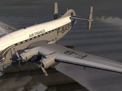 Breguet 763 Deux-Ponts 3D model