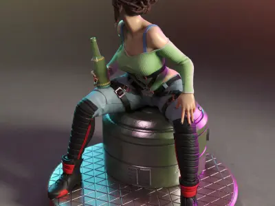 Panam Palmer from Cyberpunk 2077 3D print model