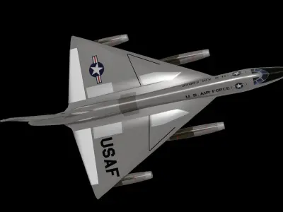 Convair B 58 Strategic Bomber 3D model