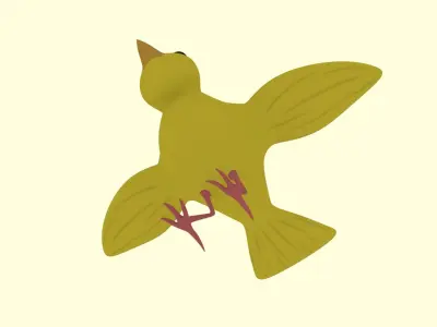 Yellow Bird Canary 3D model