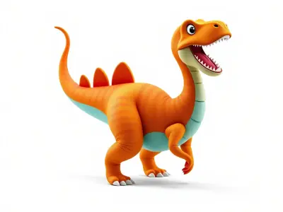 Cartoon Dinosaur Model Pack for Animation and Games Low-poly 3D model